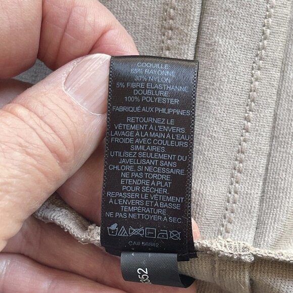 EXPRESS Sleeveless BodyCon Dress Snakeskin Print Large Dark Taupe V-Neck Stretch - Picture 12 of 16